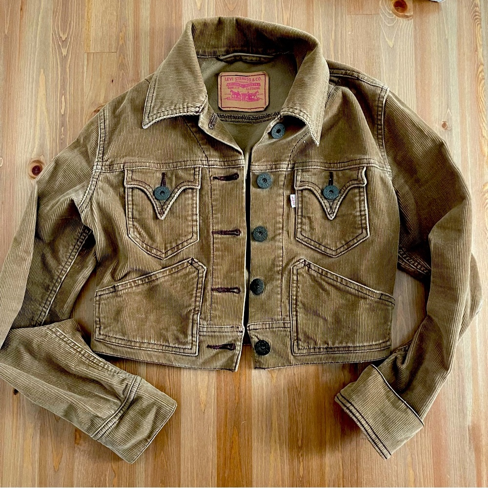 Levi’s vintage cropped corduroy jacket